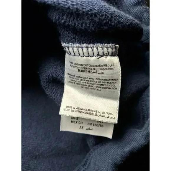 Juicy Womens Pullover Sweatshirt Long Sleeve High Neck 1/4 Zip, Navy Blue S - Picture 10 of 15